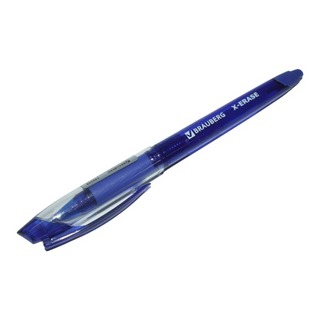 Ручка стираемая гелевая с грипом Брауберг синяя 0,7мм линия 0,35мм 143333